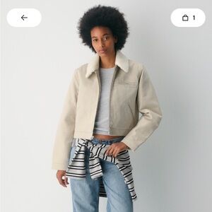 NWT Aritzia Barkley workwear jacket Marconi beige medium